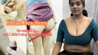 Indian Sex Story – Bhabhi Pooja Caught Fingering Herself by Devar in Kitchen